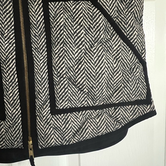 JCrew Excursion Quilted Herringbone Vest Womens Zip Up Size XXS - Picture 5 of 5